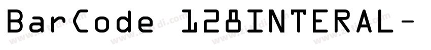 BarCode 128INTERAL字体转换